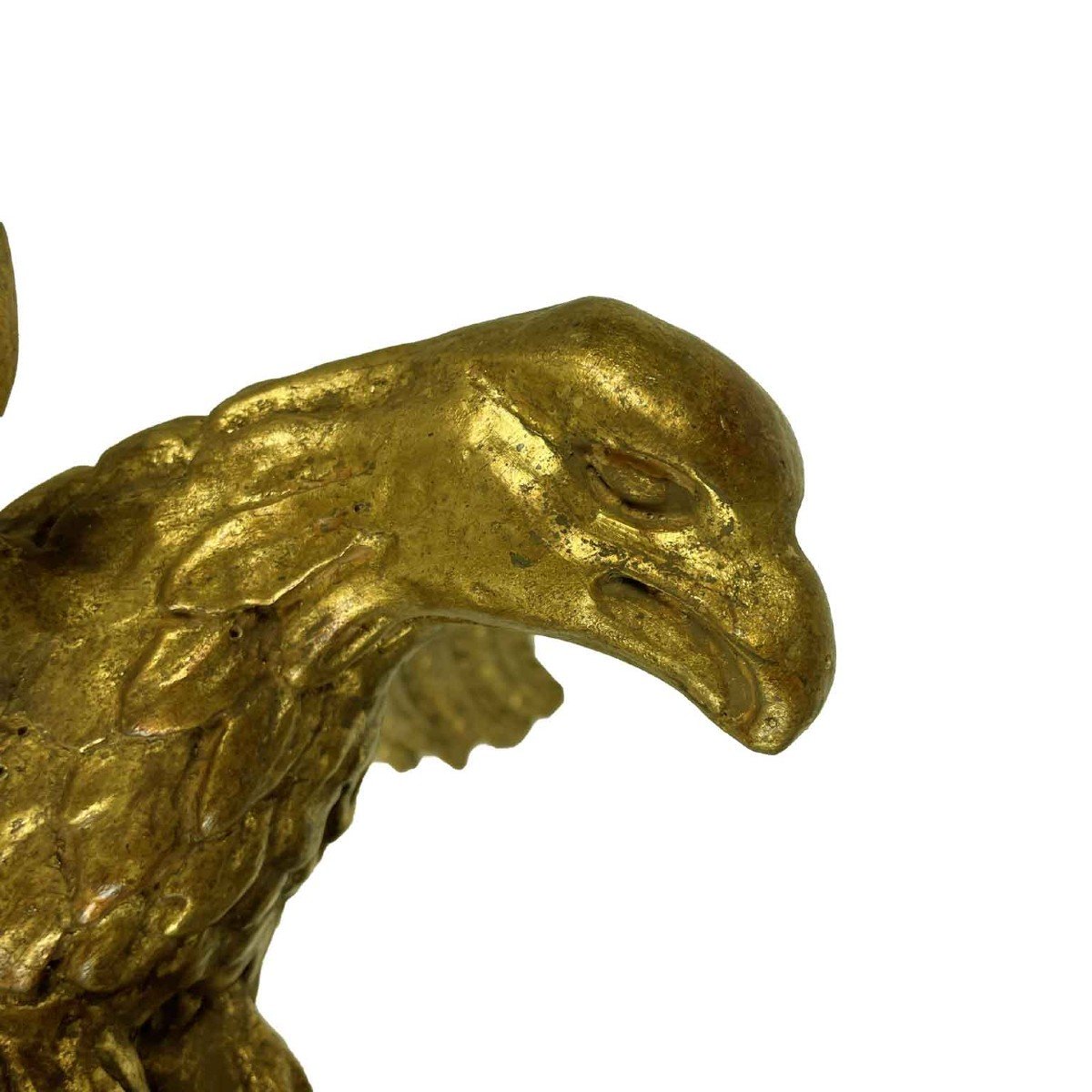 Pair Of Italian Carved And Gilt Wood Eagles Mid 19th Century-photo-1