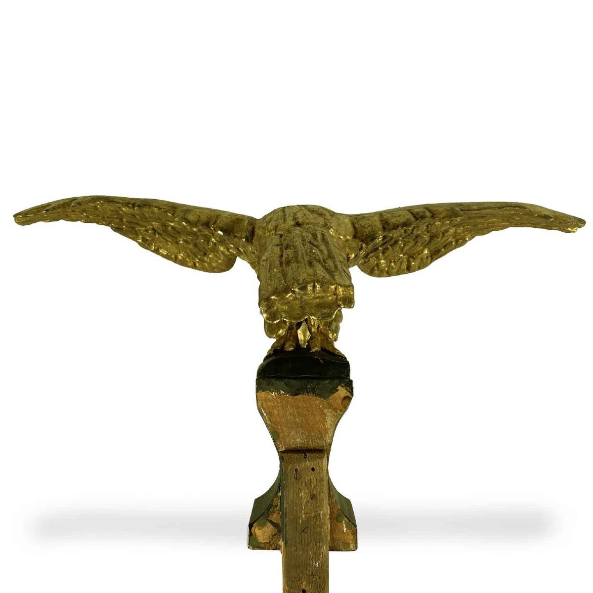 Pair Of Italian Carved And Gilt Wood Eagles Mid 19th Century-photo-6