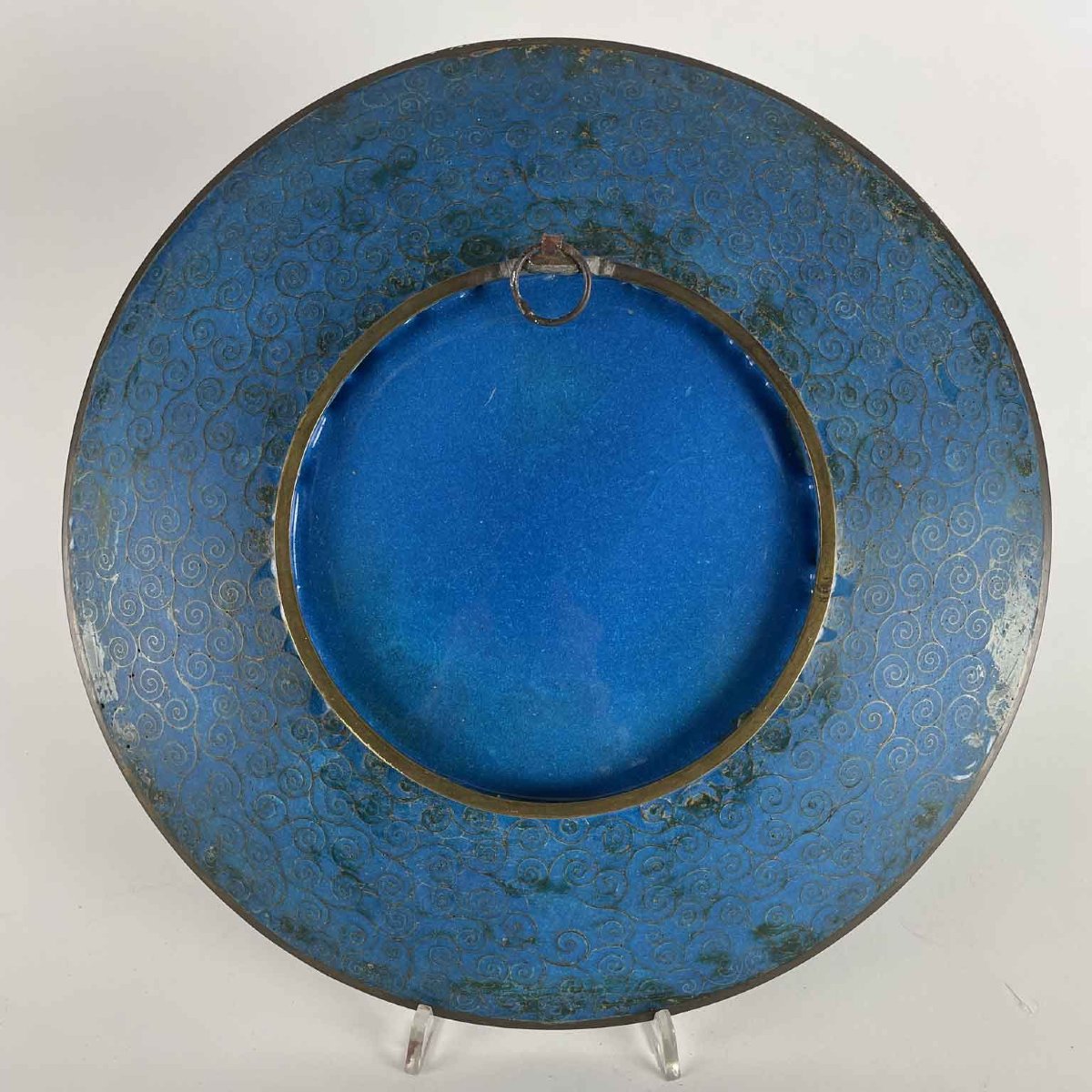 Pair Of Japanese Cloisonne Plates Meiji Period 1868-1912-photo-2