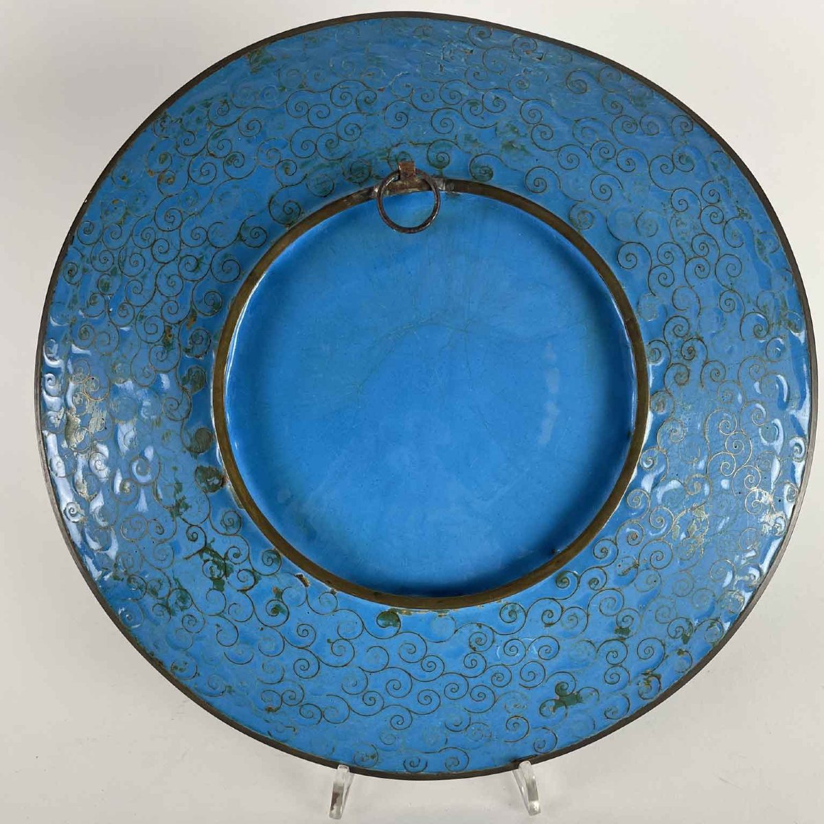 Pair Of Japanese Cloisonne Plates Meiji Period 1868-1912-photo-8