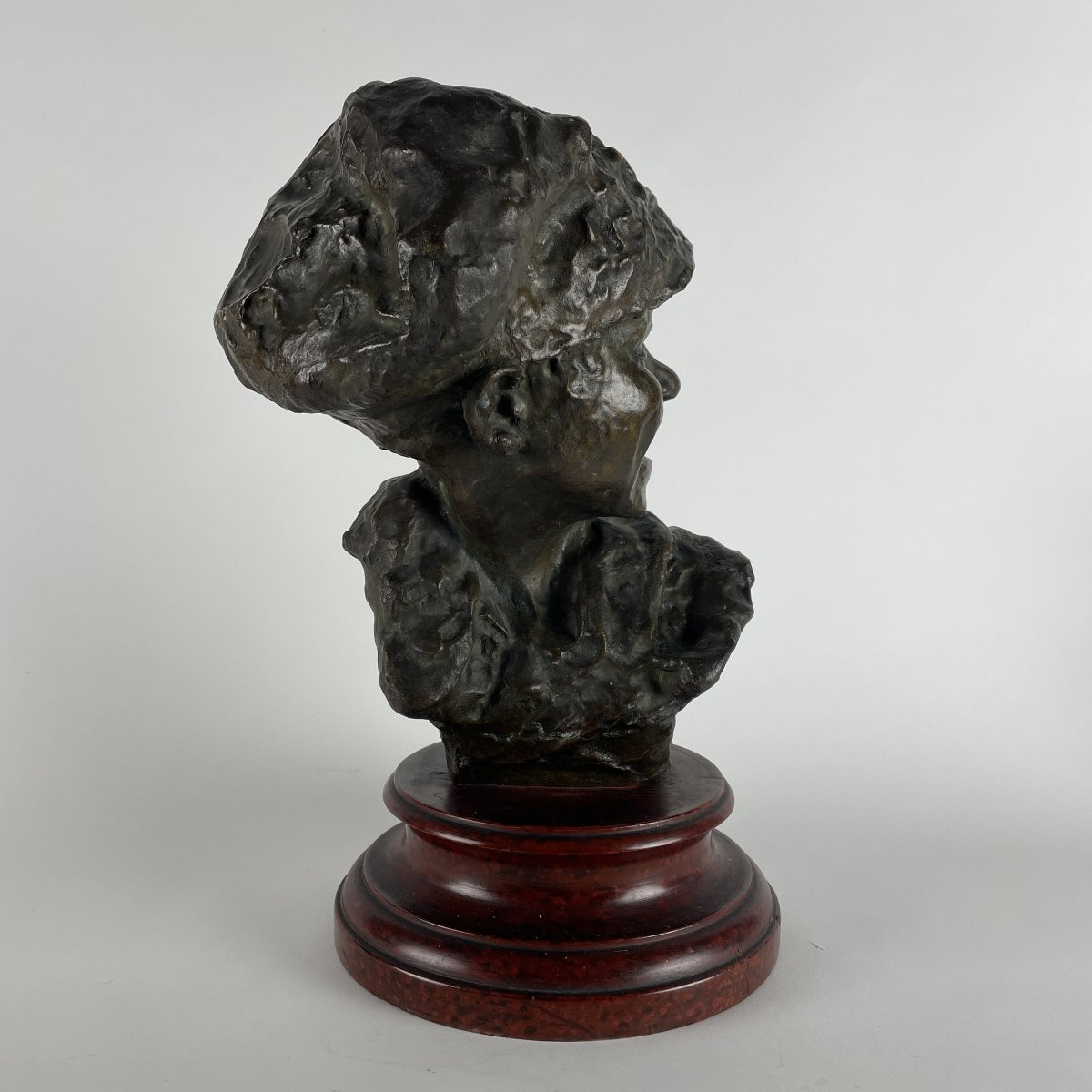 Medardo Rosso Gavroche Or The Mischief Italian Impressionist Bronze Sculpture Of A Laughing Boy-photo-7
