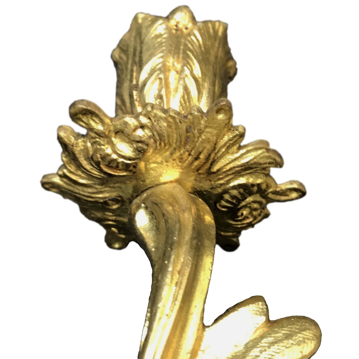 Paire d'Appliques En Bronze Doré -photo-5
