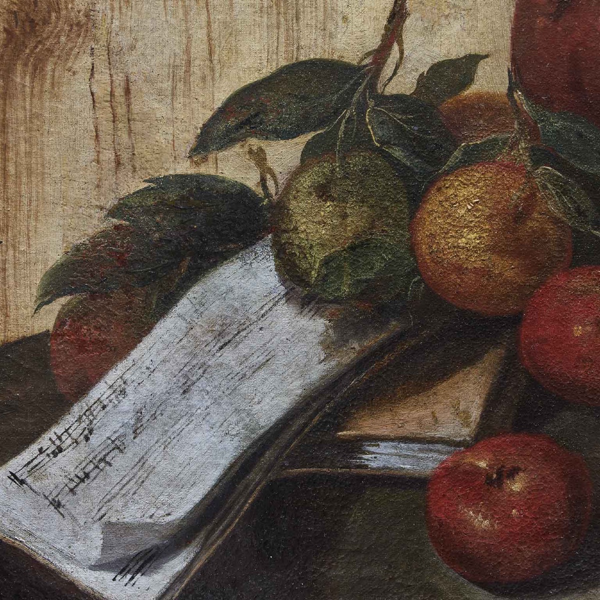 18th Century Italian Pair Of Trompe L’oeil Still Life Paintings After Cristoforo Munari-photo-3