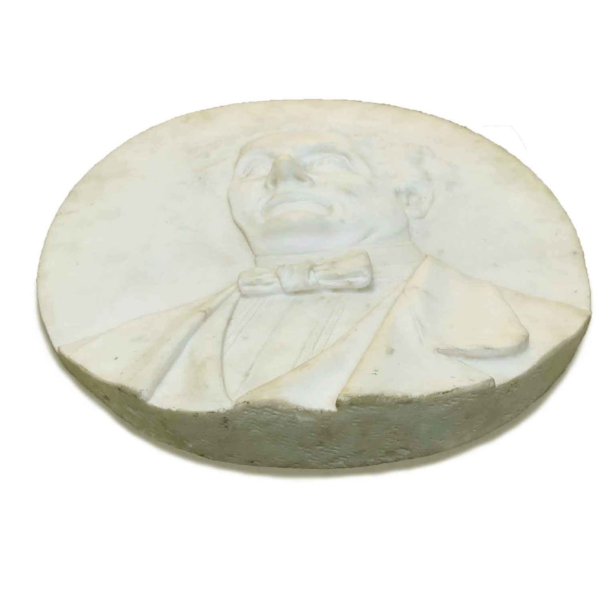 Bas Relief Italien En Marbre Blanc Représentant Un Avocat Italien 19ème-photo-3