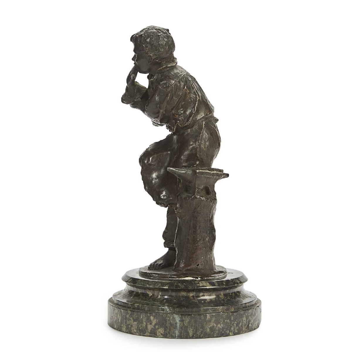 Paire De Forgerons Italienne En Bronze Debut 20ème-photo-1