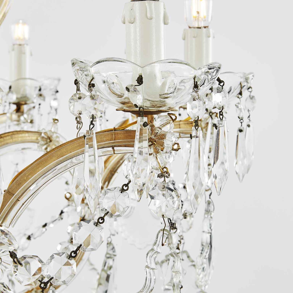 Italian Crystal Chandelier Maria Theresa Eleven-light Pendant 1950 Circa-photo-3