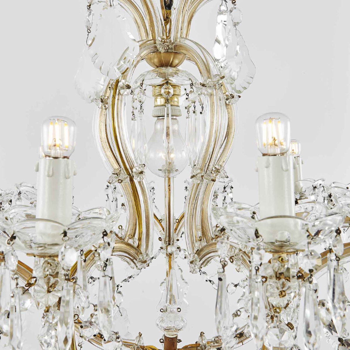 Italian Crystal Chandelier Maria Theresa Eleven-light Pendant 1950 Circa-photo-4
