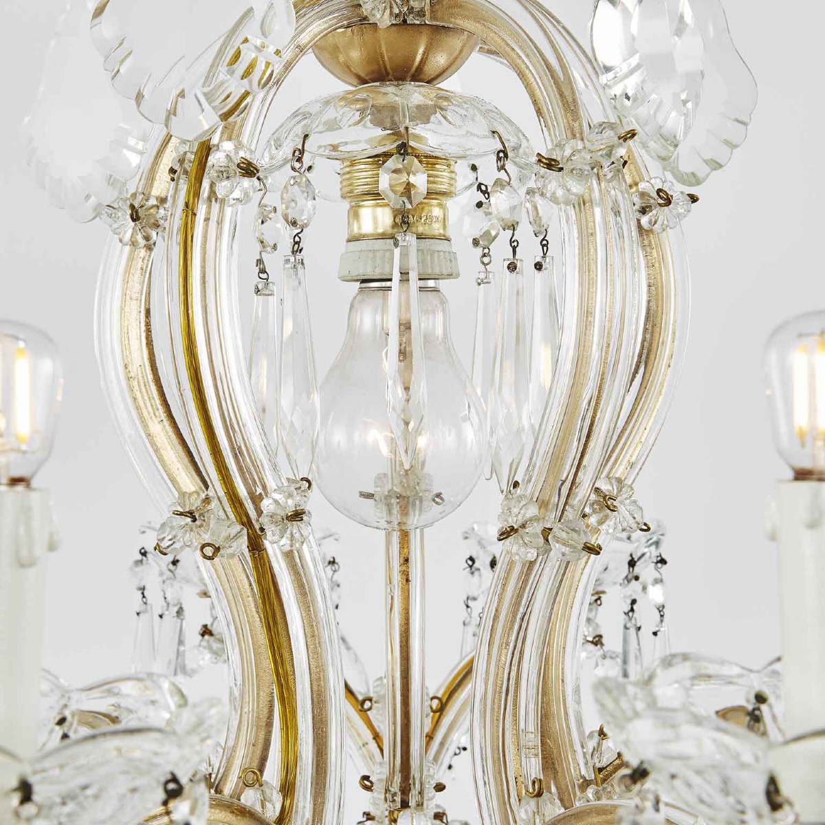 Italian Crystal Chandelier Maria Theresa Eleven-light Pendant 1950 Circa-photo-5