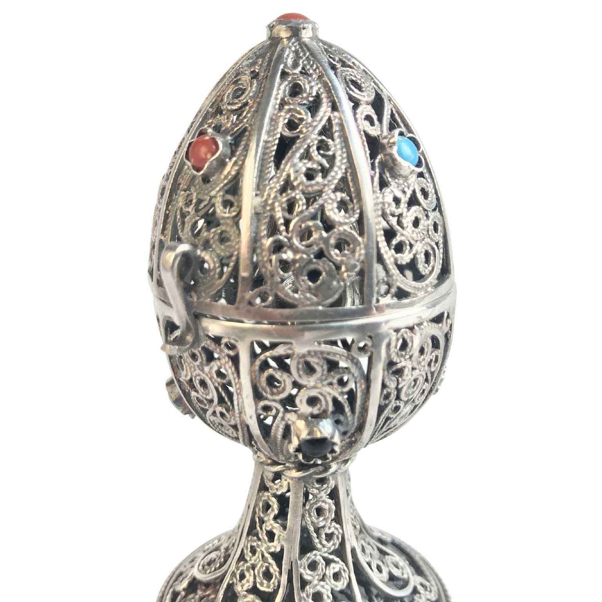 Besamin En Filigrane d'Argent Judaica-photo-3