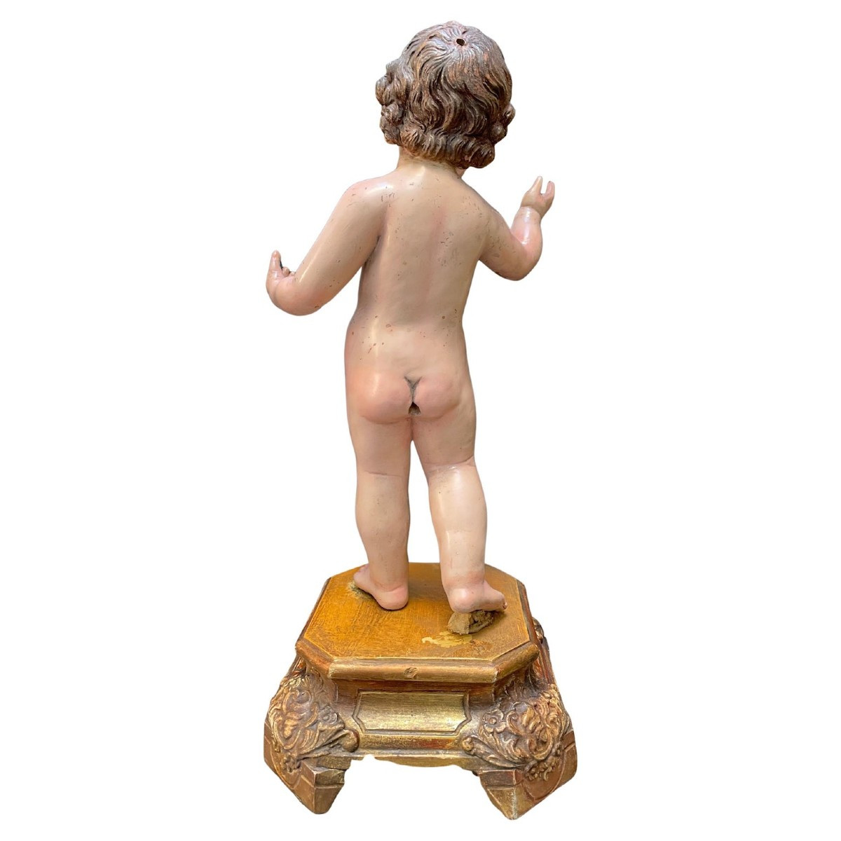Enfant Jésus Italien En Terre Cuite 18ème-photo-3