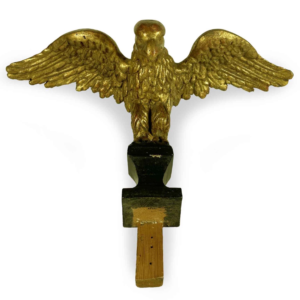 Pair Of Italian Carved And Gilt Wood Eagles Mid 19th Century-photo-4