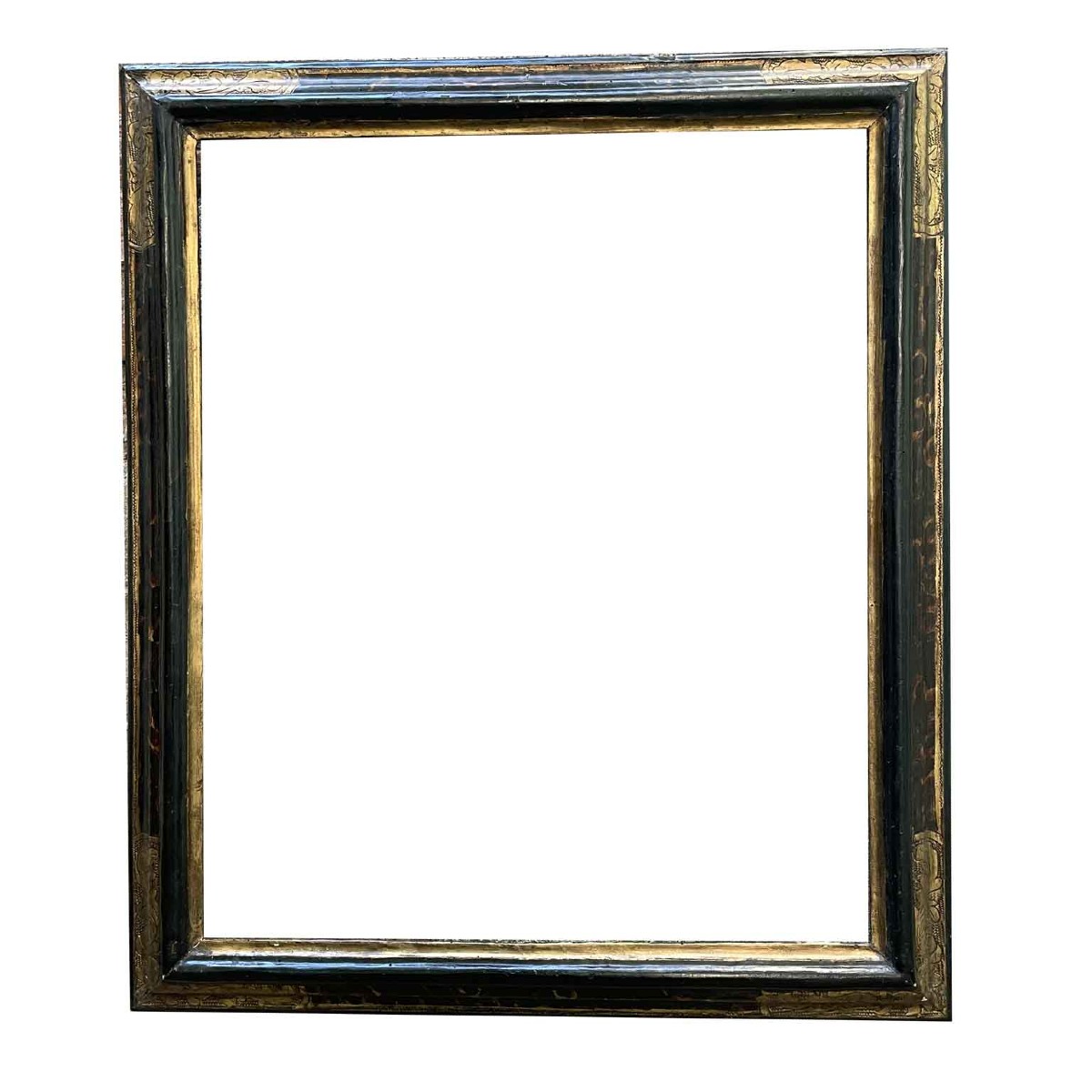 Marchigiana Faux Tortoise Frame With Gilded Corners And Graffiti