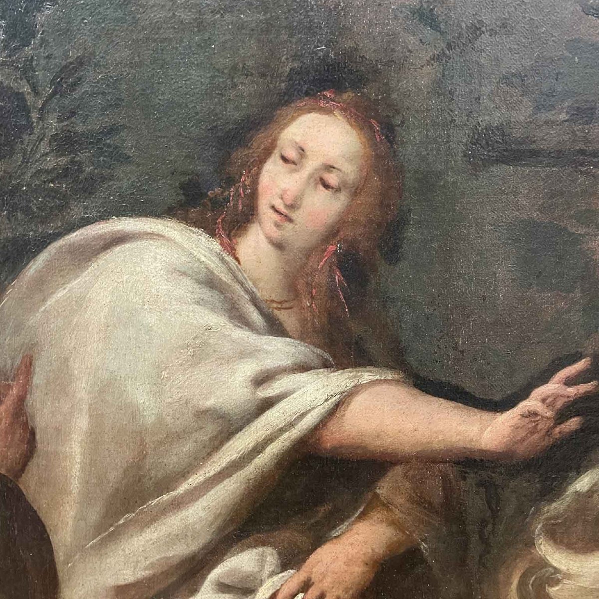 Scène Biblique Italien avec Personnages et Architecture 19éme-photo-1