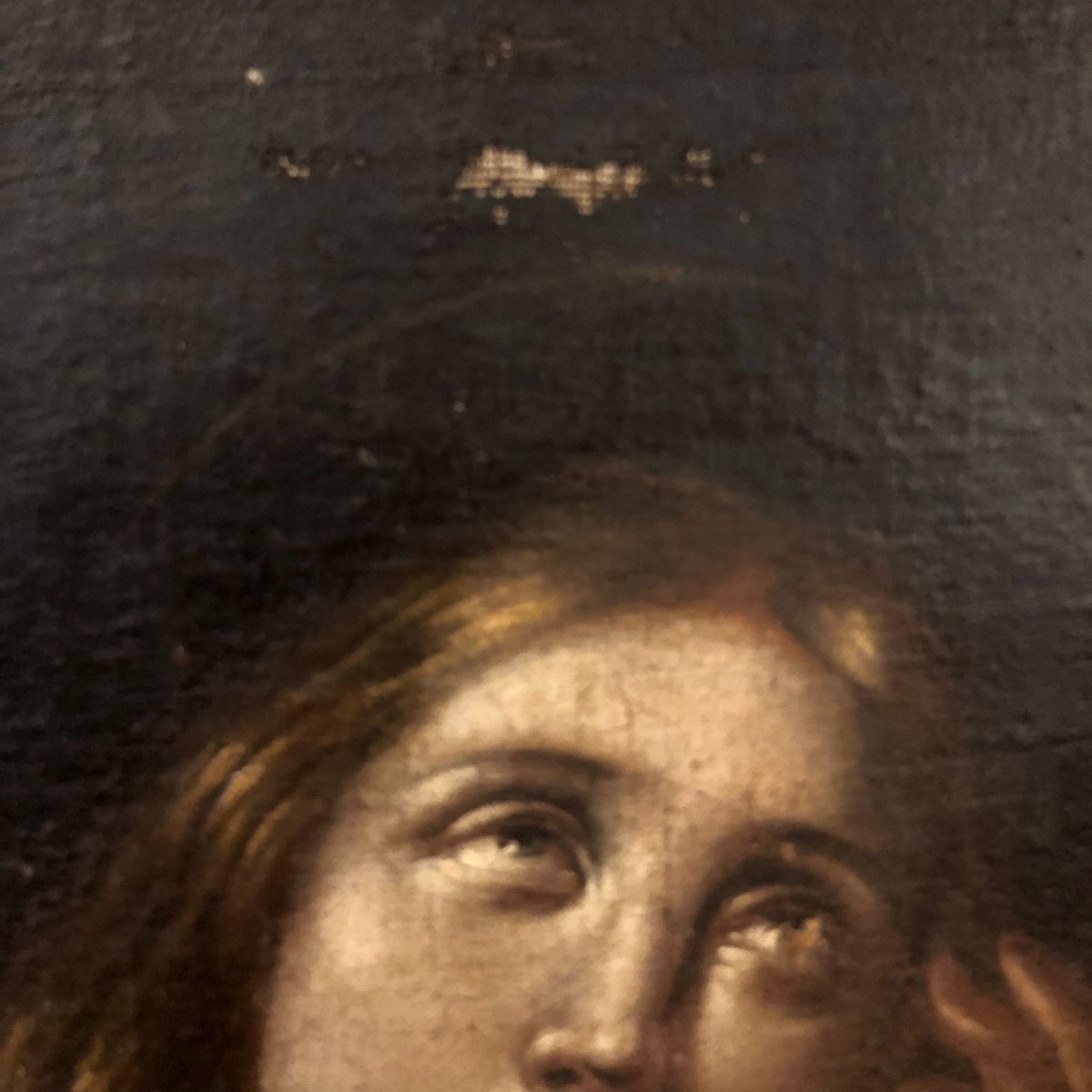 Mary Magdalene 17th Century Italian Religious Painting Oil On Canvas Unframed-photo-5