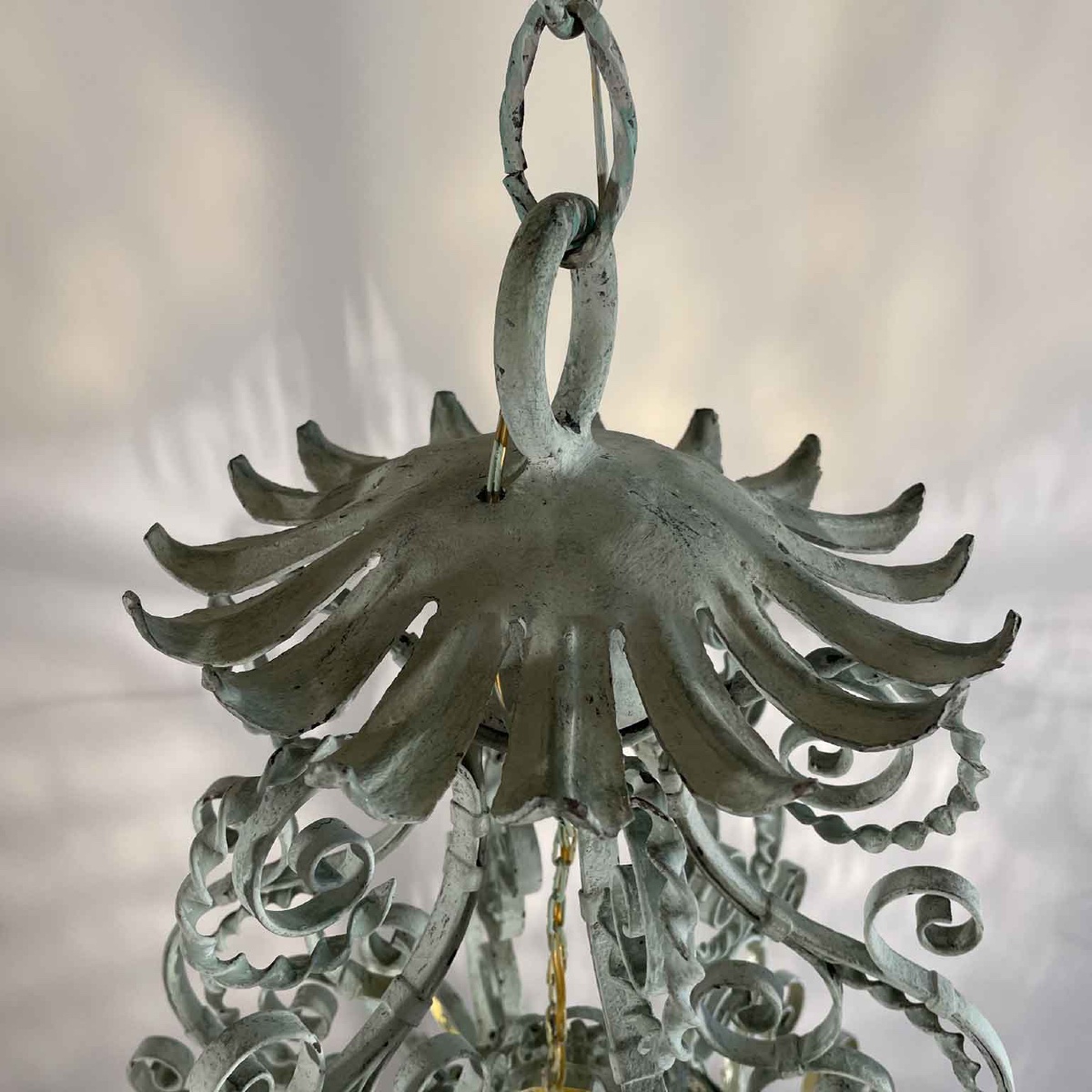 Lanterne Italien En Fer Forgé  Art Nouveau Début 20ème-photo-2