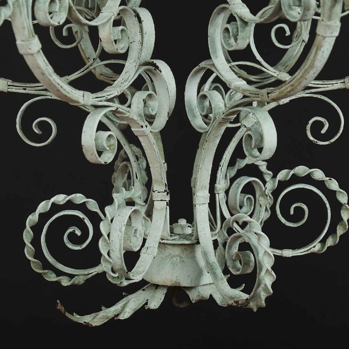 Lanterne Italien En Fer Forgé  Art Nouveau Début 20ème-photo-6