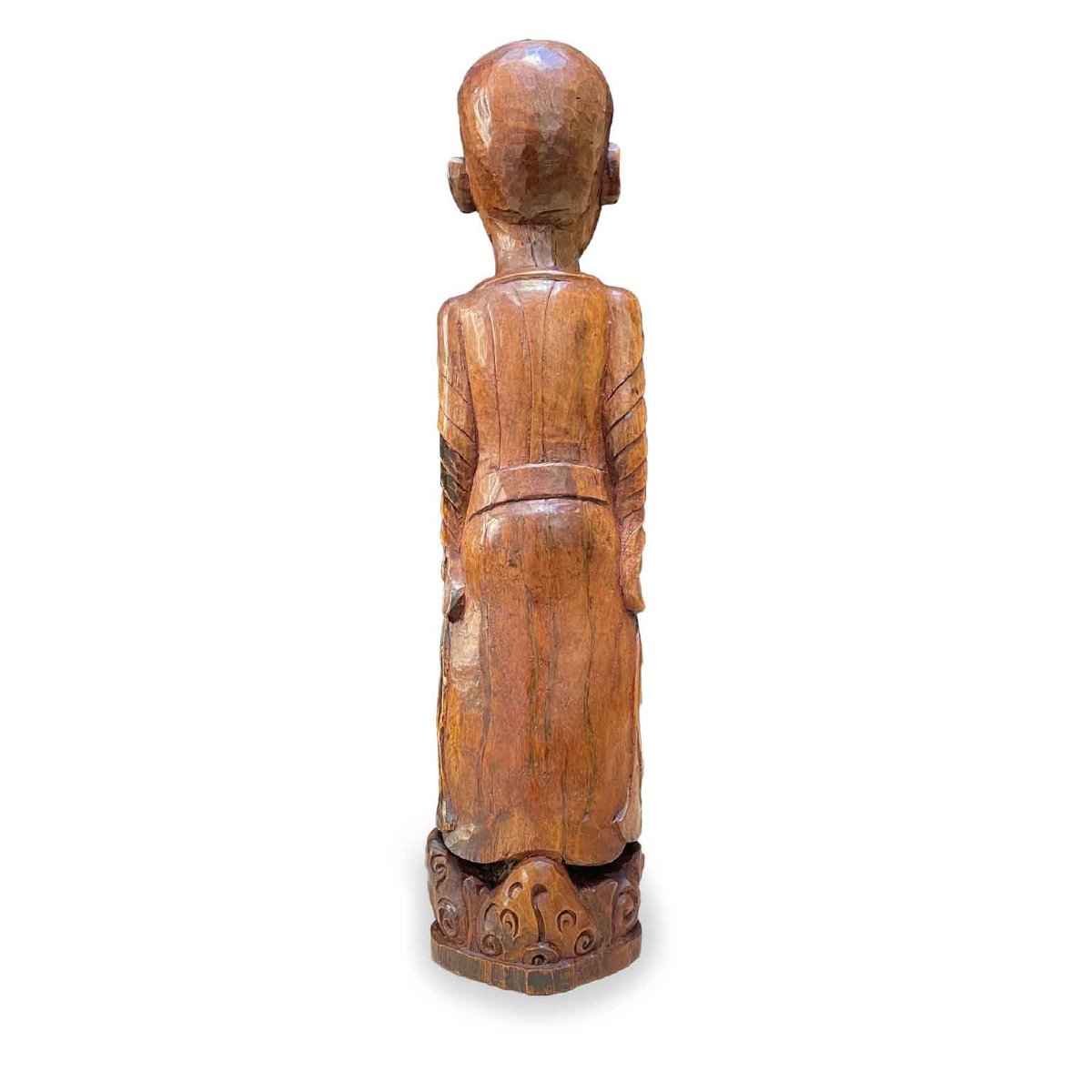 Sculpture en bois d'une divinité orientale Début 19ème-photo-2