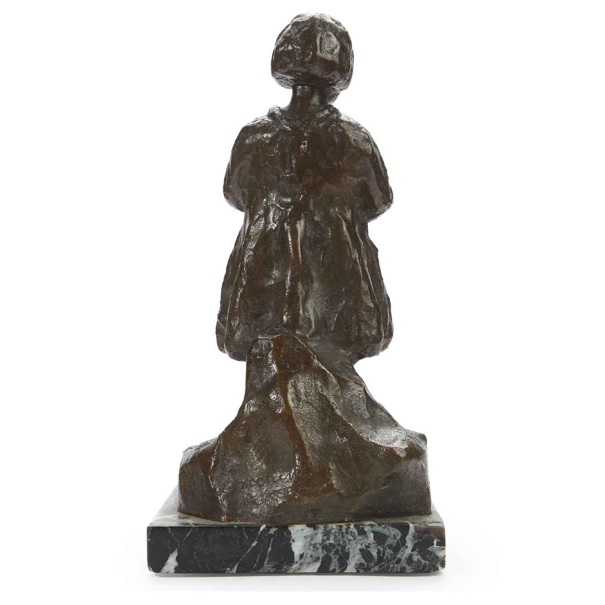 20th Century Bronze Casting Child Figure Signed Zacchetti-photo-3