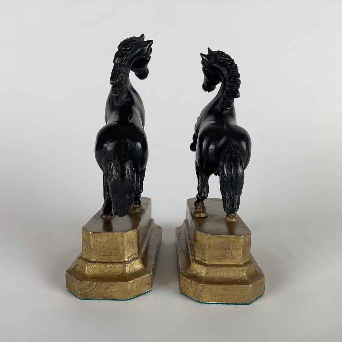 Paire De Chevaux En Bronze Sculptures Du Grand Tour19ème-photo-4