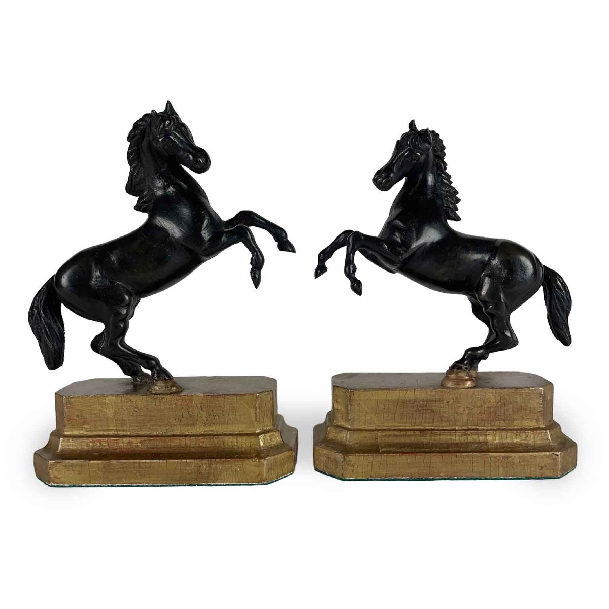 Paire De Chevaux En Bronze Sculptures Du Grand Tour19ème