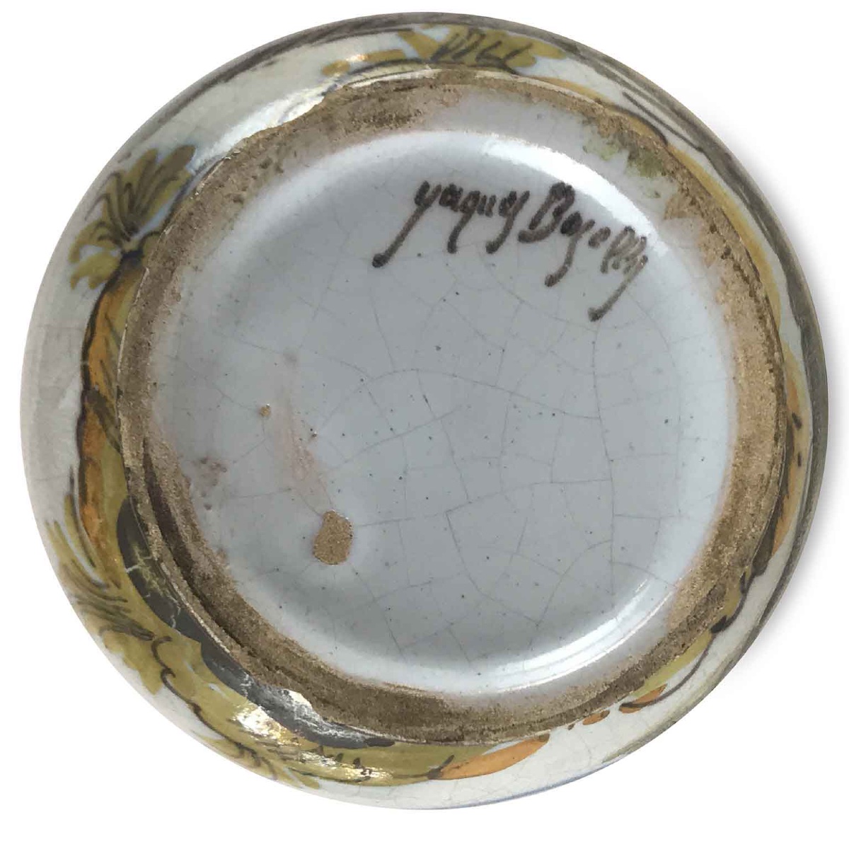 18th Century Italian Majolica Albarello Drug Jar Camphor By Jacques Boselly -photo-7