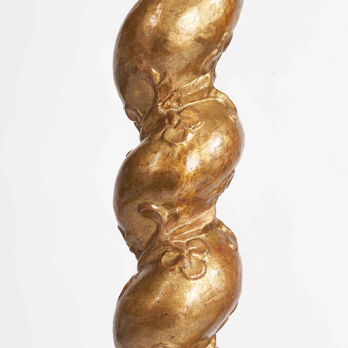 Pair Of Italian Gilt Wood Twisted Columns Late 17th Century-photo-2