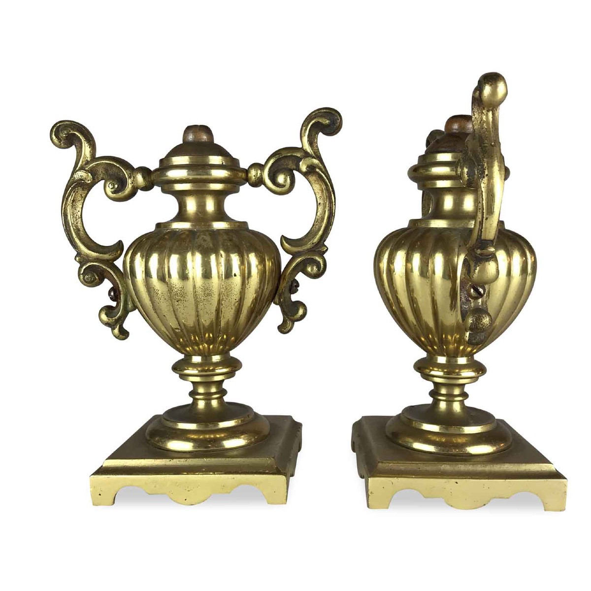 Paire De Vases Doré 19ème -photo-2
