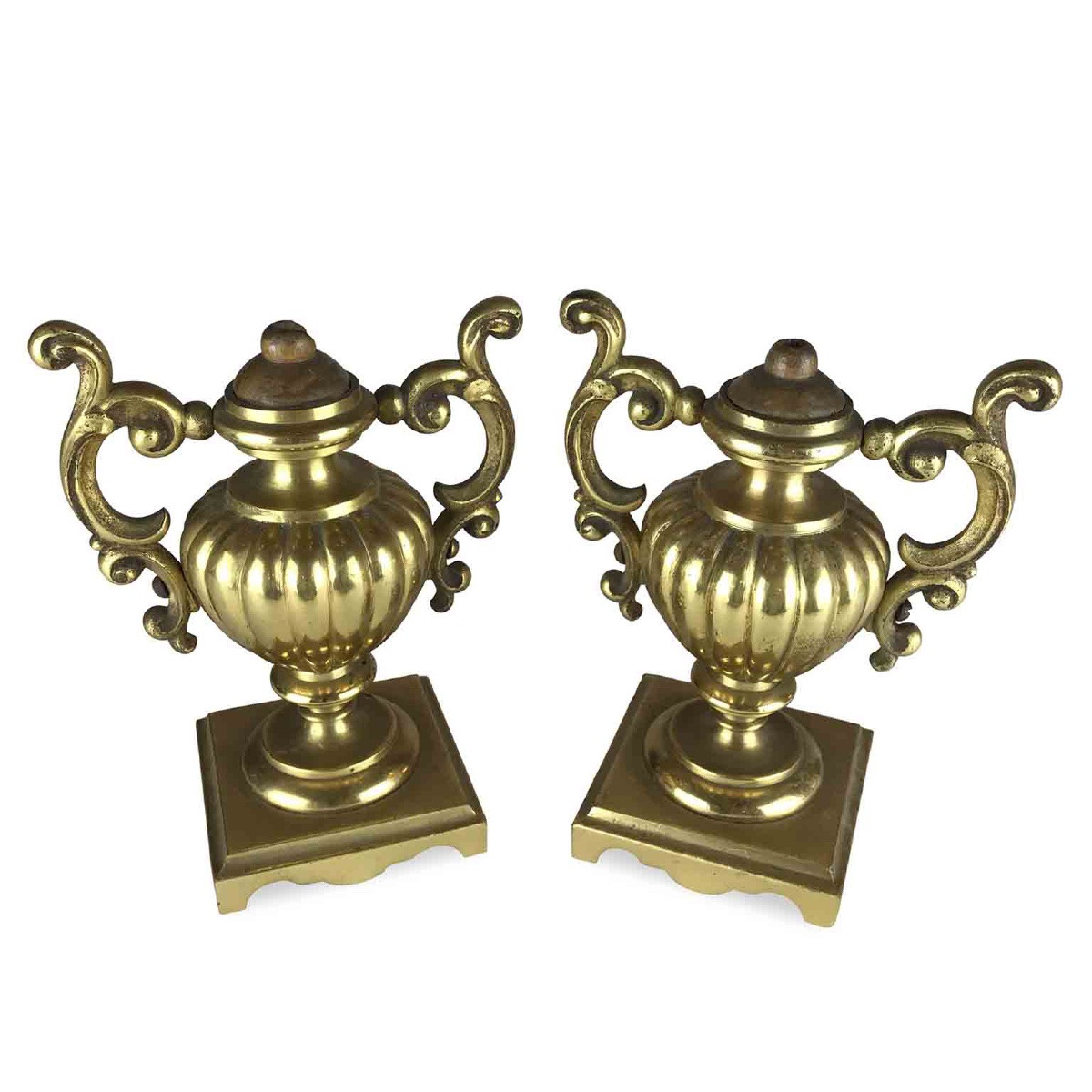 Paire De Vases Doré 19ème -photo-2