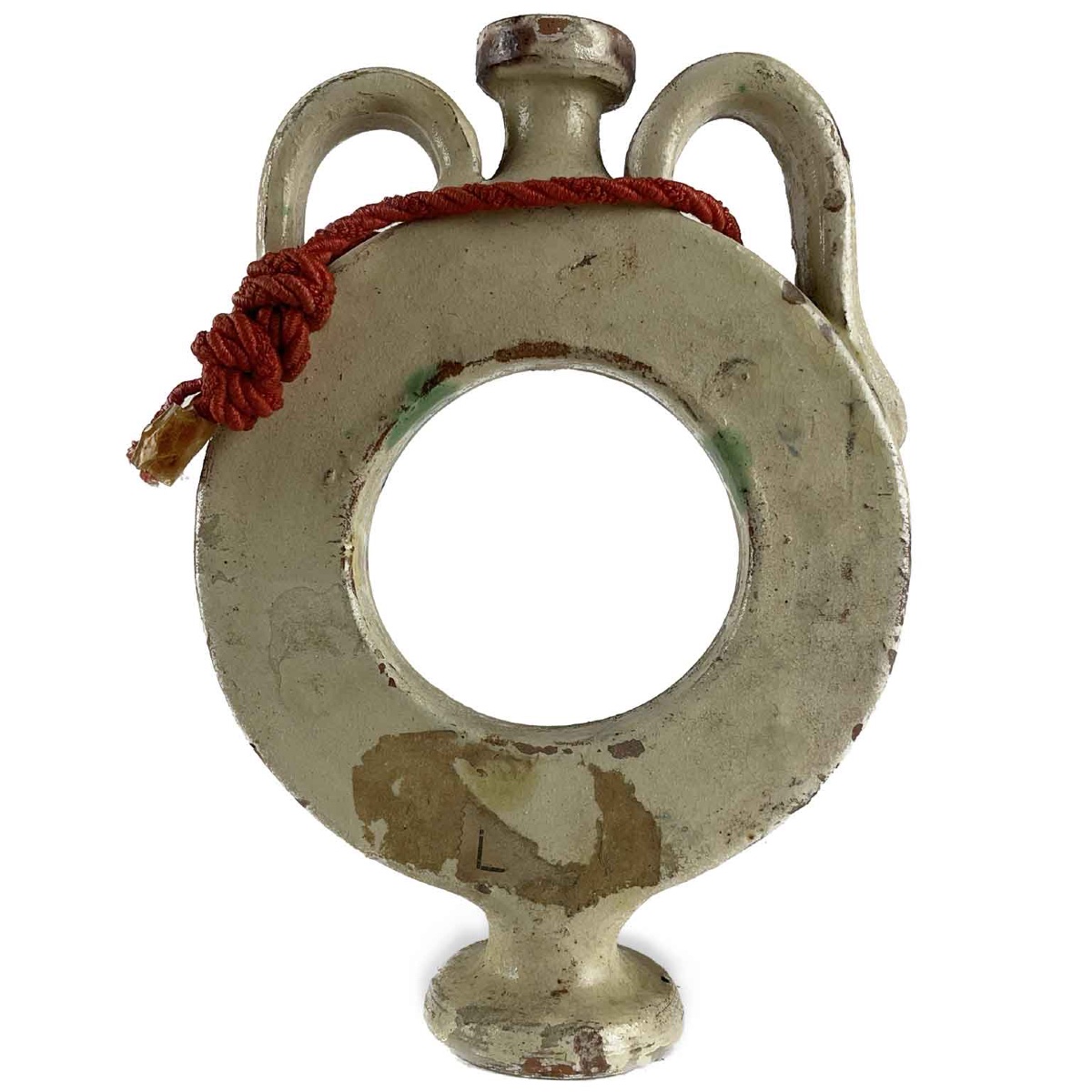 Traveler's Flask In Decorated Earthenware 1800-photo-2