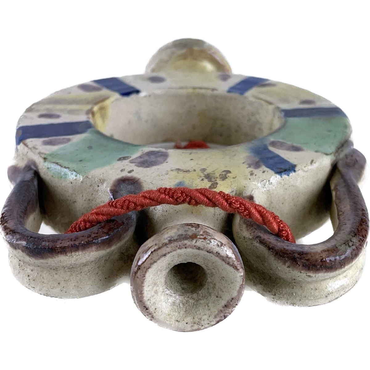 Traveler's Flask In Decorated Earthenware 1800-photo-1
