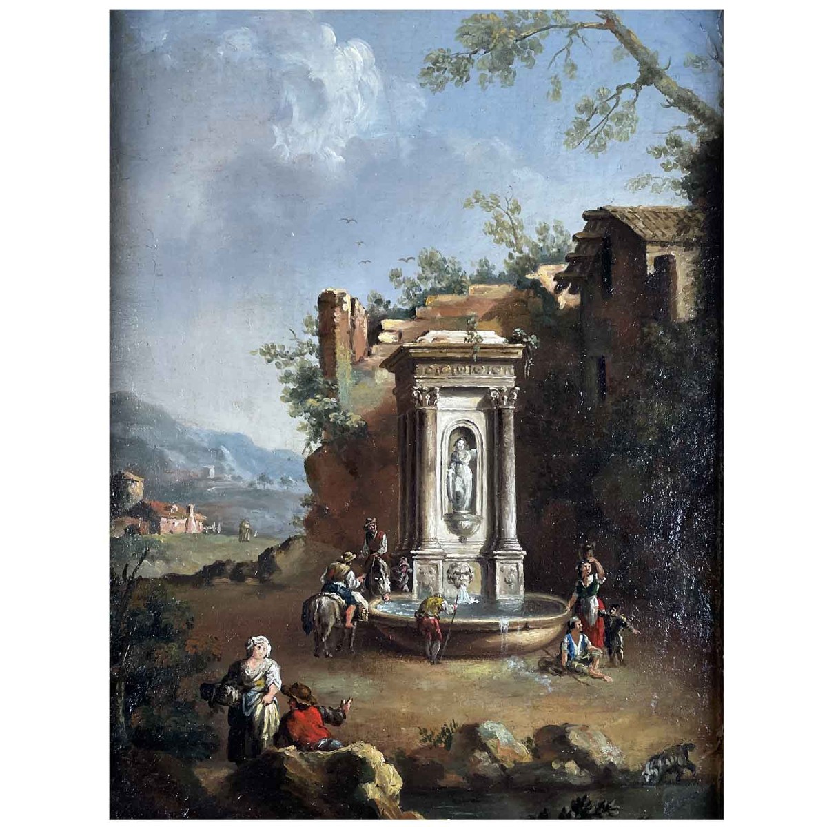 Paysage avec Fontaine par Giuseppe Zais 19