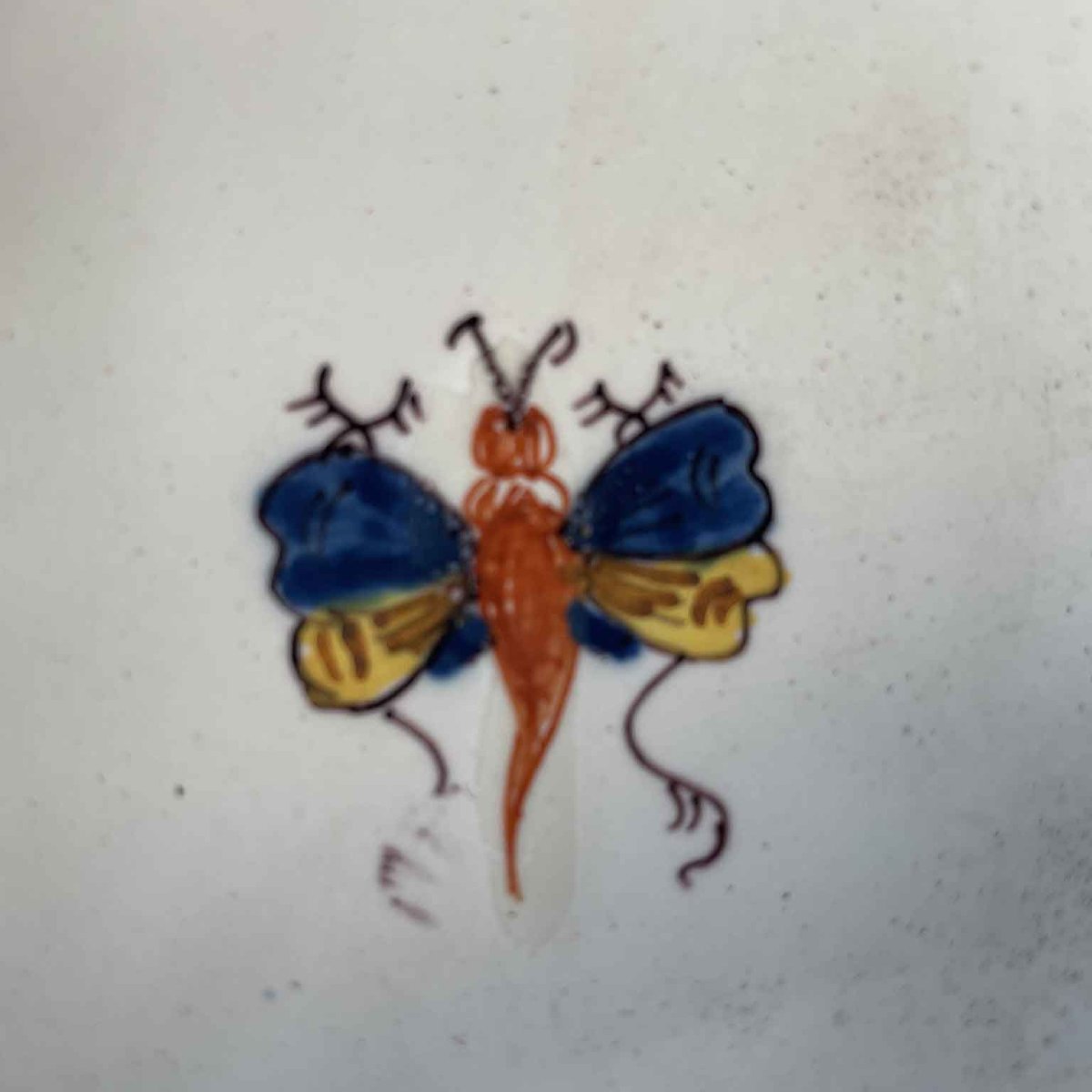 Centre de Table Ovale en Faïence Vénitienne Antonibon avec Décor  Rocaille aux Fruits 1750-photo-5