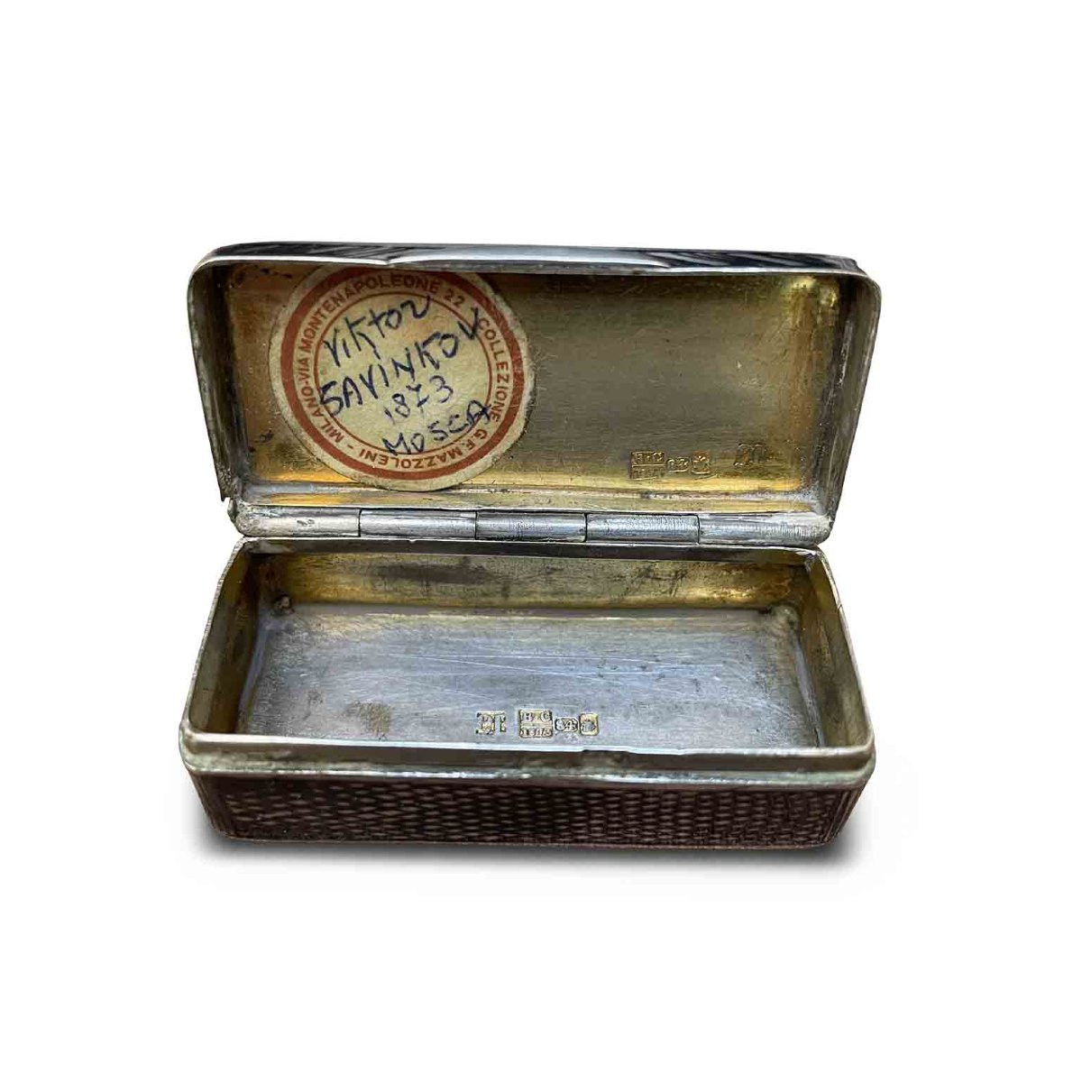 Tabatière en argent niellé, Moscou 1873-photo-2