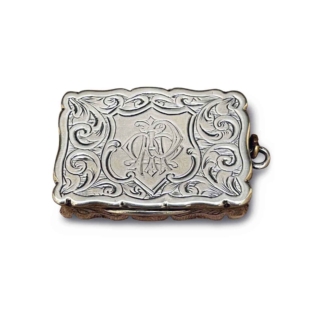 Vinaigrette en argent Birmingham 1849