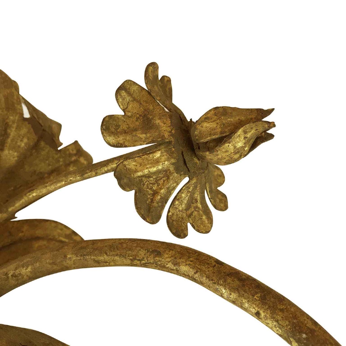 Italian 18th Century Set Of Six Gilt Iron Arms Suitable As Wall Lights-photo-2