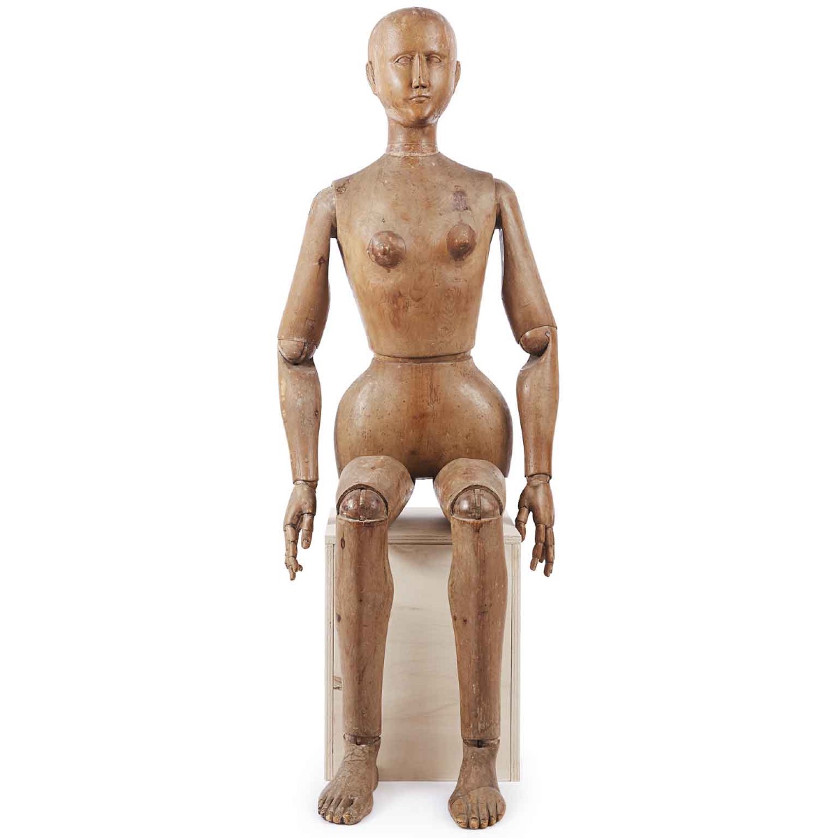 19th Century Italian Mannequin Life-size Female Artists Lay Figure-photo-2