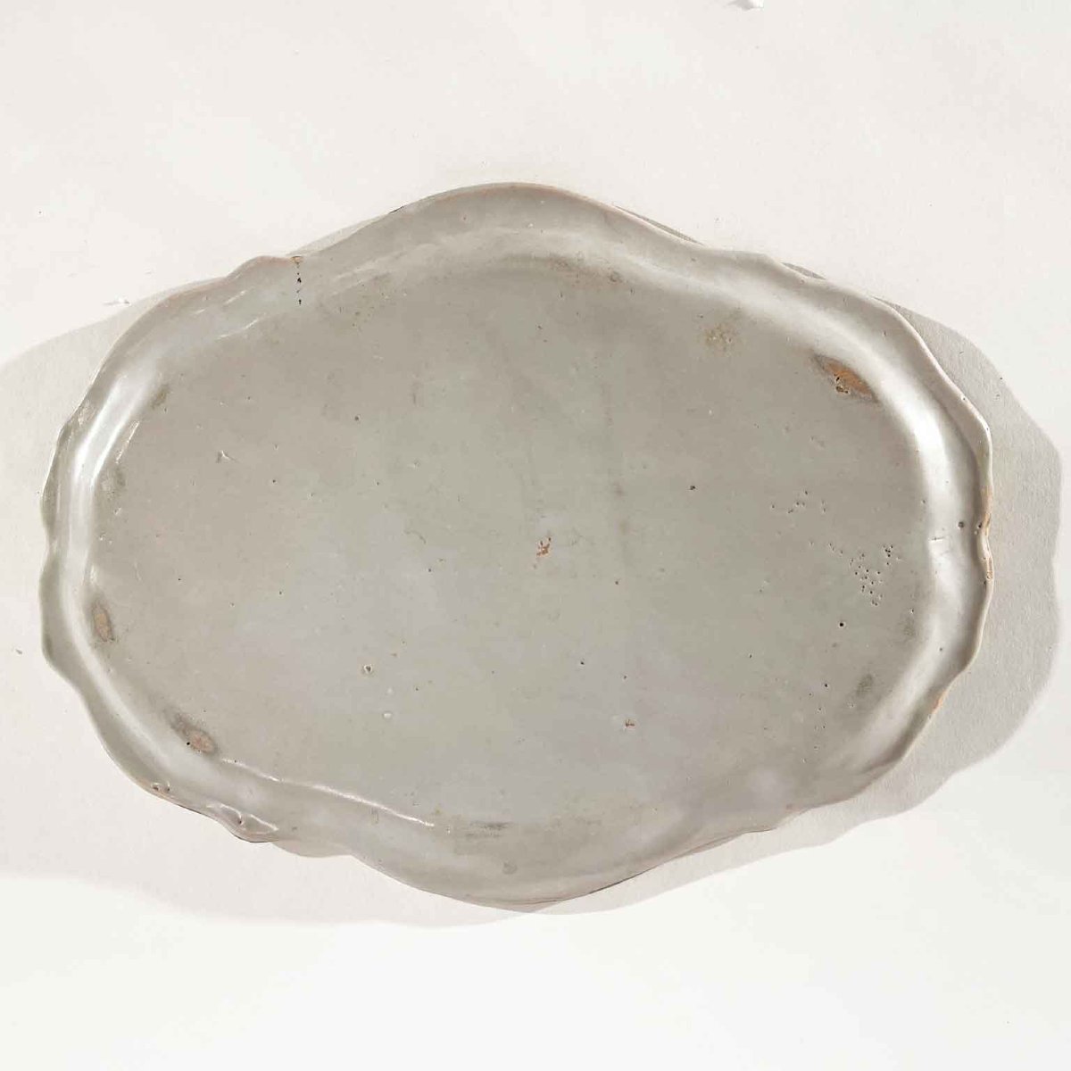 Oval Ceramic Tray With Floral Decoration, Second Half Of The 1700s-photo-4