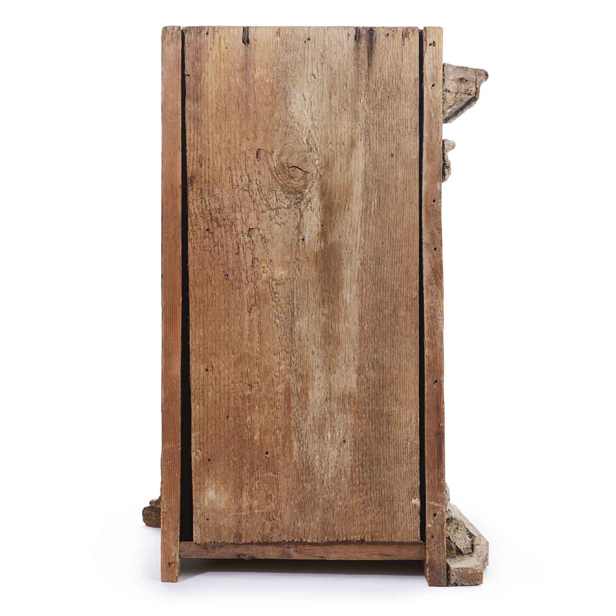 17th Century Italian Baroque Architectural Bases Carved Giltwood Elements Pair-photo-3