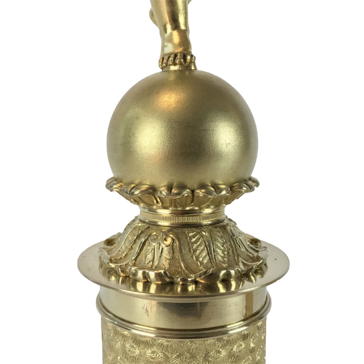 Paire De Candélabres Empire En Bronze Doré 19ème-photo-3