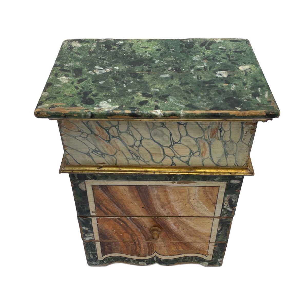 Pair Of Italian Lacquered Nightstands Of The Early 1900s-photo-3