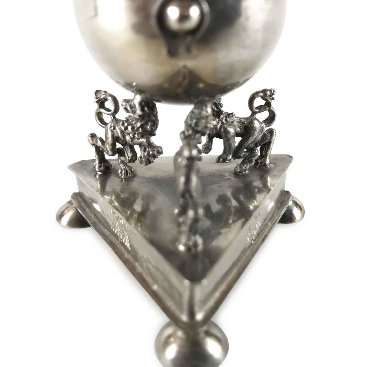 Pair Of Circular Silver Besamins-photo-2