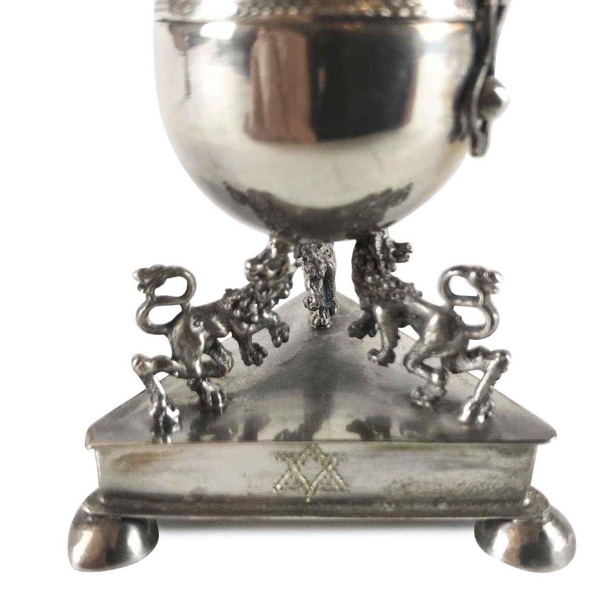 Pair Of Circular Silver Besamins-photo-3