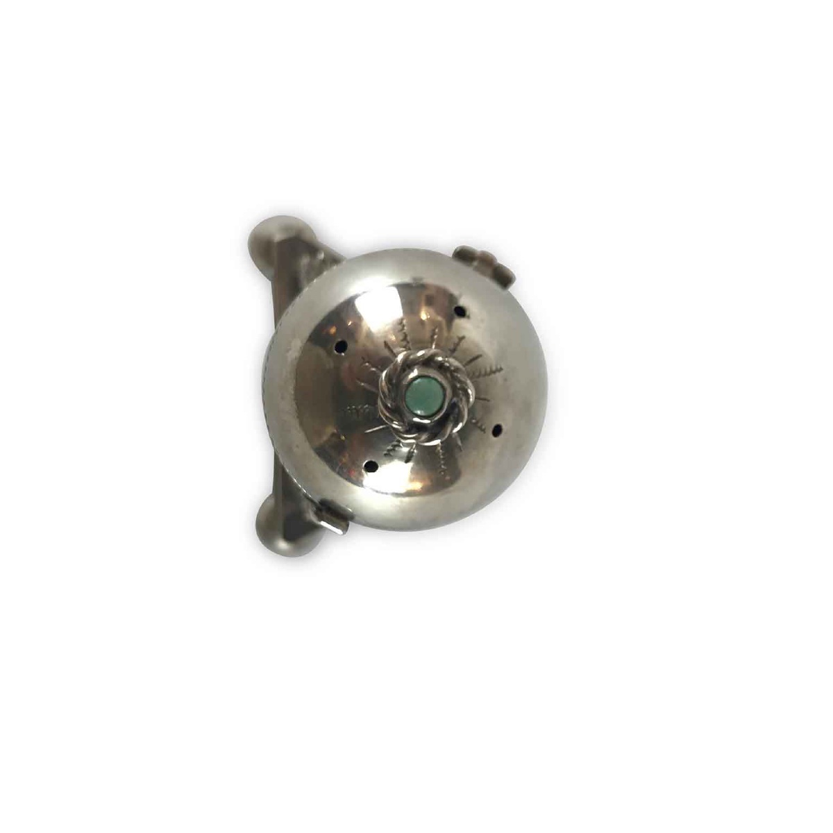 Pair Of Circular Silver Besamins-photo-4