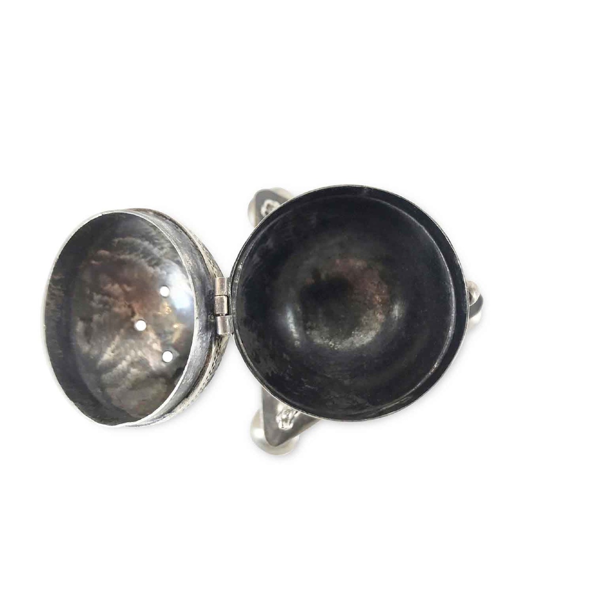 Pair Of Circular Silver Besamins-photo-3