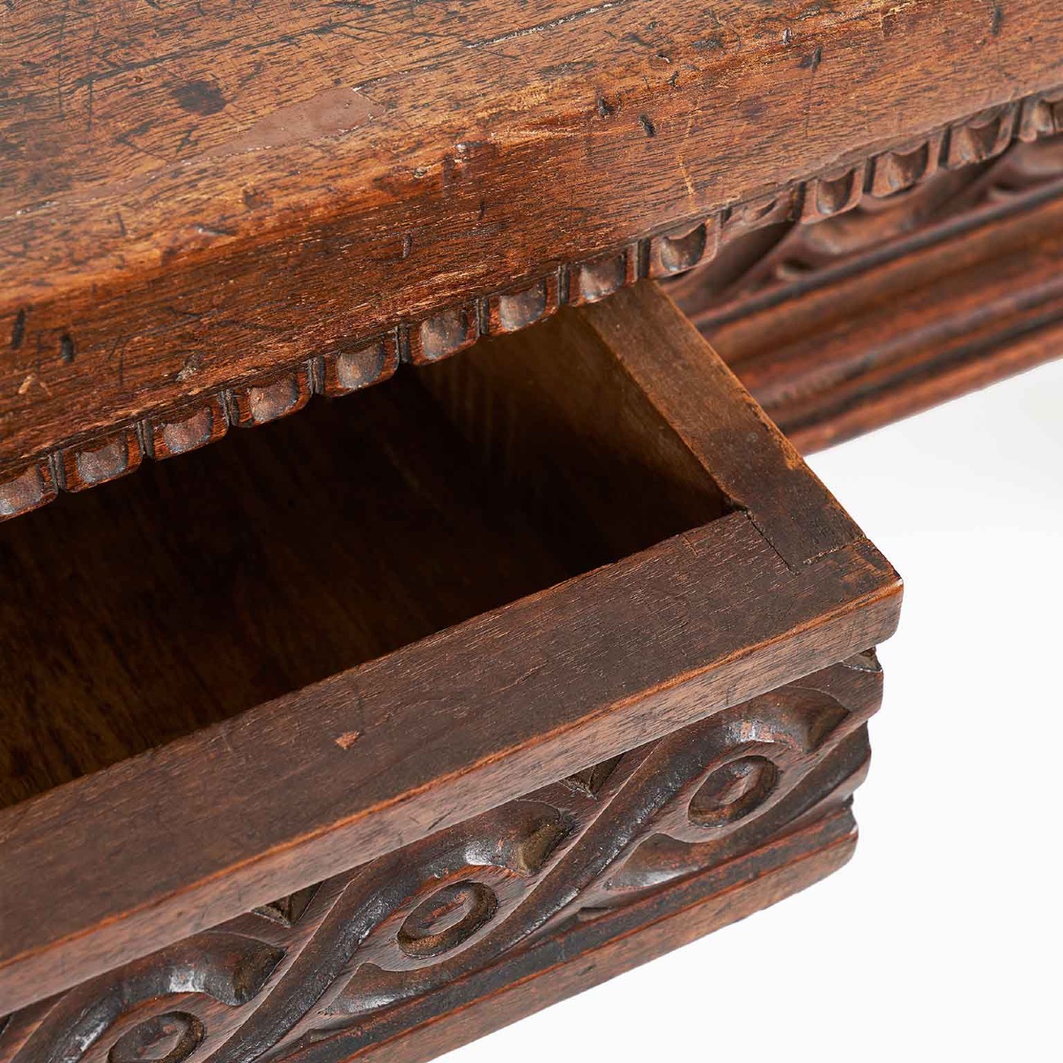 Table De Salle à Manger Ennoyer Avec Tiroirs 19ème-photo-4