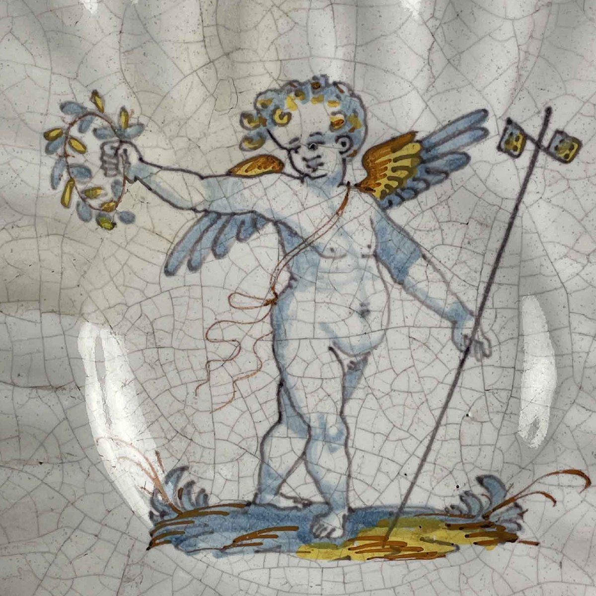 Majolica Crespina With Compendiario Deruta 1700-photo-4