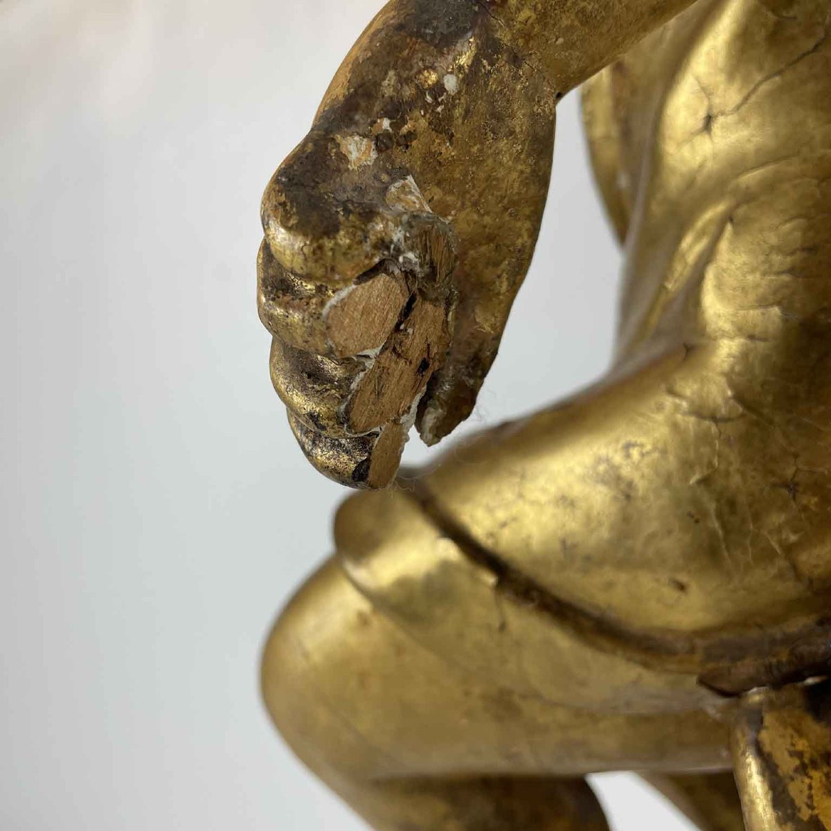 Baroque Carved And Gilded Diana Sculpture, 1600-photo-1