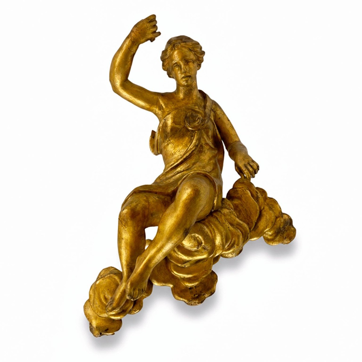 Baroque Carved And Gilded Diana Sculpture, 1600