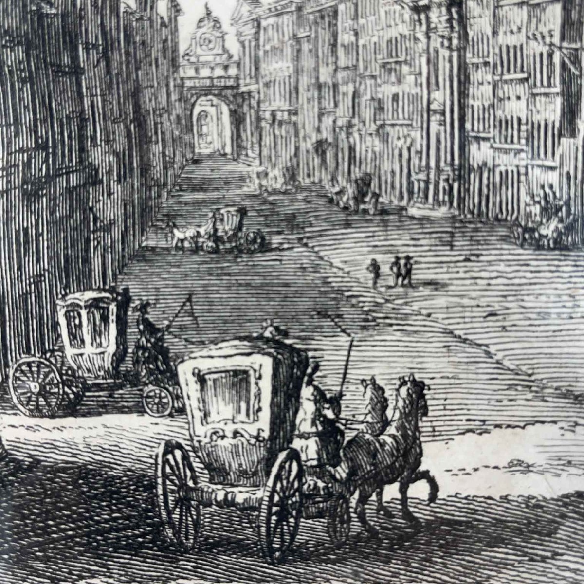 Giuseppe Vasi Vues de Rome et Venise Série de Trois Gravures à L'eau-forte De 1757-photo-4