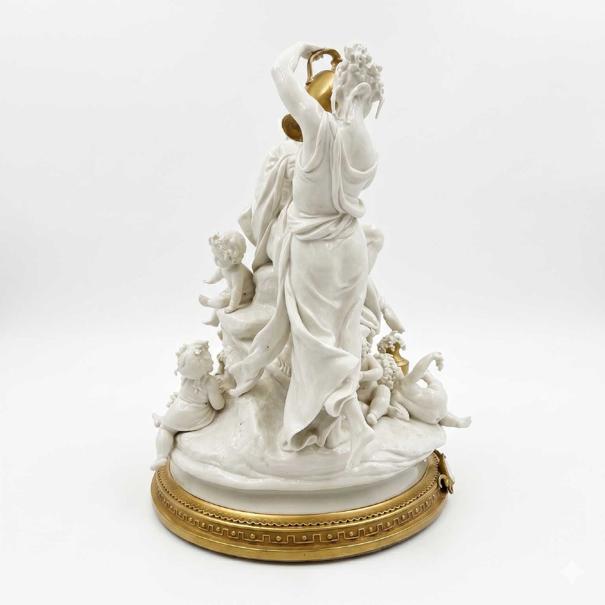 Giuseppe Cappé, *triumph Of Bacchus*, White And Gold Porcelain, 1962-photo-2